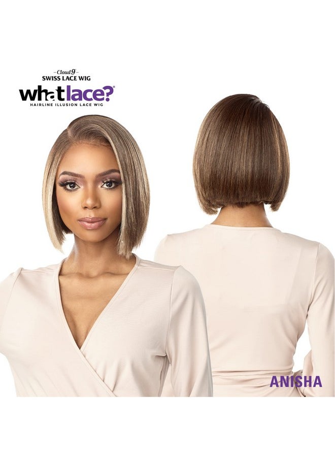 Sensationnel What Lace 13X6 Wigs Cloud 9 Synthetic Hair Hand Tied Natural Preplucked Hairline Illusion Lace Frontal Lacewig What Lace Anisha (1B)  - Image 5