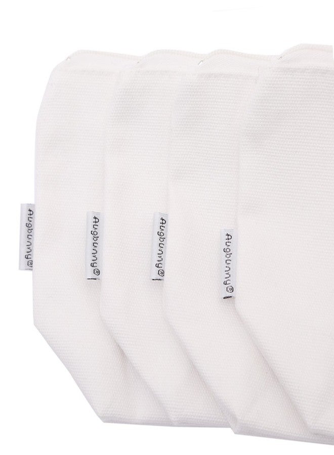 Augbunny 100% Cotton 16oz Heavy Duty Multi-purpose Canvas Zipper Cosmetics Makeup Travel Toiletry Organizing Pouch 4-pack - Image 5