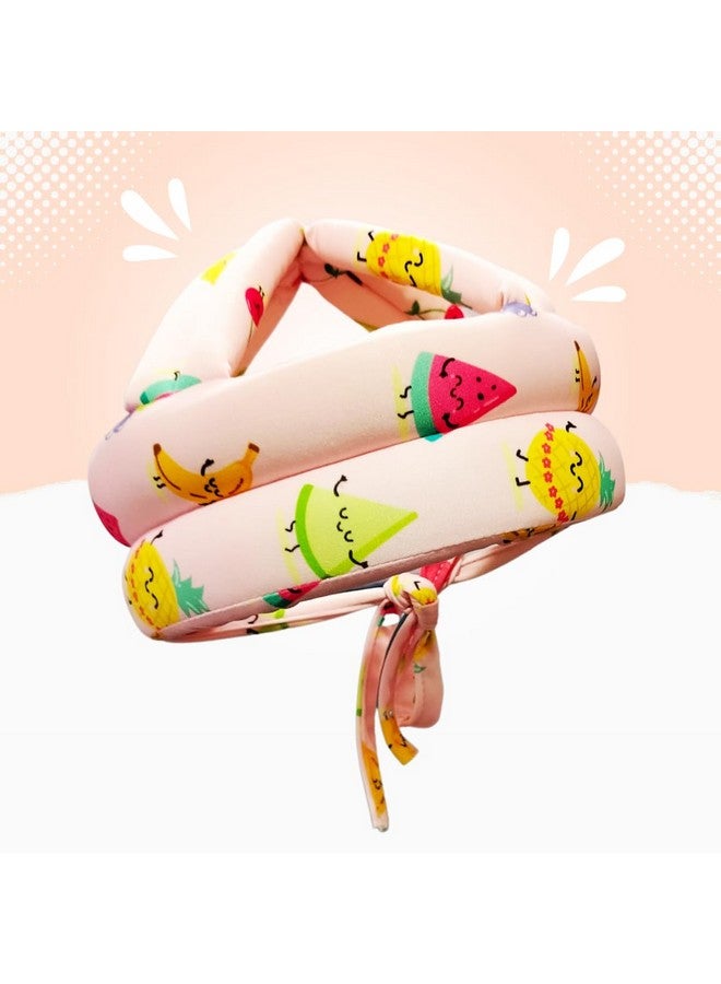 Liltoes Baby Head Protector For Safety Of Kids 6M To 3 Years- Baby Safety Helmet With Proper Air Ventilation & Corner Guard Protection (Fruitcake) - Image 1