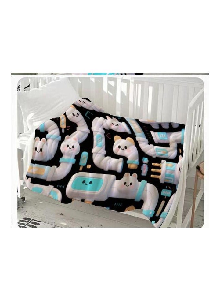 general Flannel thin blanket (warm and comfortable, suitable for sleep, gaming, dust removal and sandproof) 150cm*200cm - 231 - Image 3