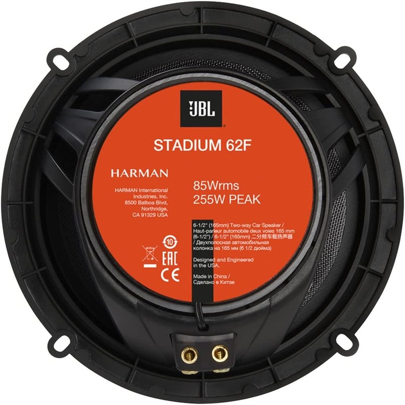 JBL مجموعة مكبرات صوت سيارة JBL Stadium 62F 65 بوصة كوكسيل 2 طريق من هارمان كاردون 240 واط نظام صوت سيارة - Image 3