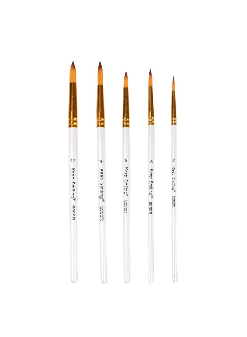 Keep Smiling 12PCS Professional Artist Brush Set for Oil, Acrylic & Watercolor - Image 5