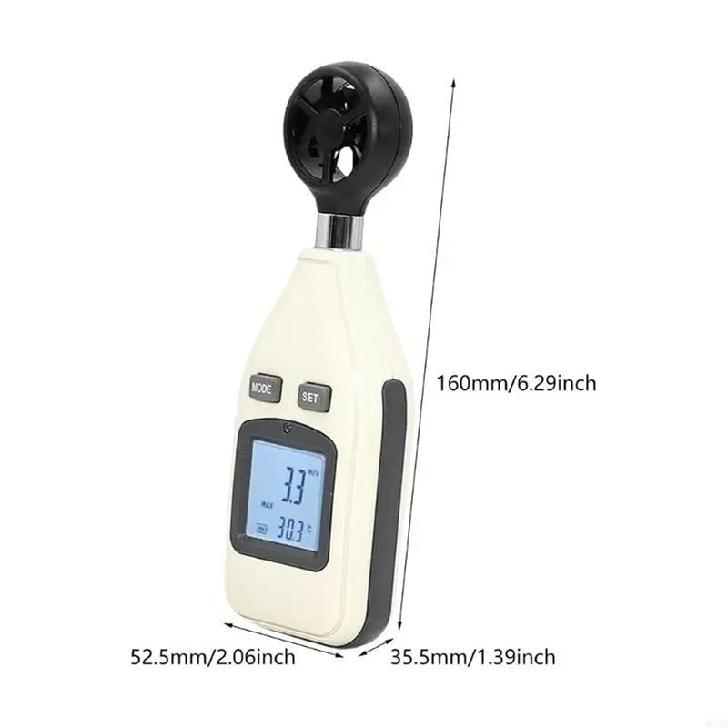 GM816A مقياس الرياح الرقمي عالي الدقة لقياس سرعة الرياح ودرجة الحرارة للاستخدام في الهواء الطلق - Image 4