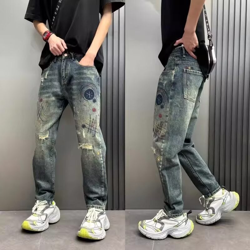 Unisex Casual Daily Denim Jeans - Image 5
