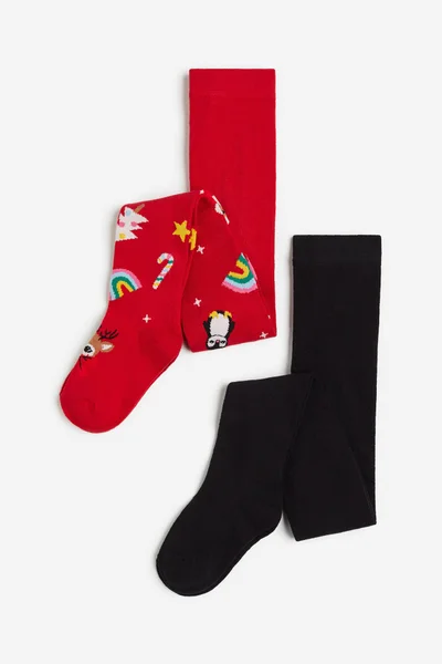 H&M 2-Pack Fine-Knit Tights