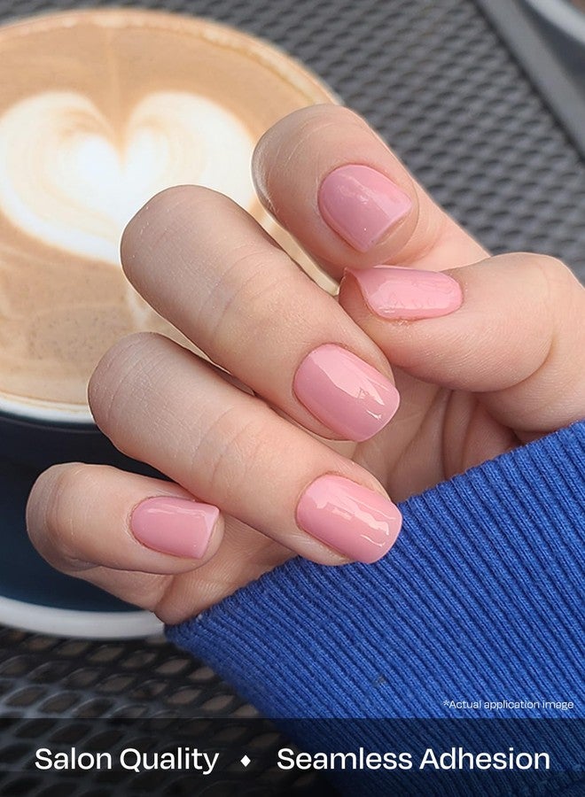 ohora شرائط أظافر جل شبه معالجة من أوهرا (N كريمة وردية) - وردي، صلب، يعمل مع أي مصابيح UV/LED، جودة صالون، يدوم طويلاً، سهل التطبيق والإزالة - يتضمن 2 وسادة تحضير، مبرد أظافر وعصا خشبية - Image 4