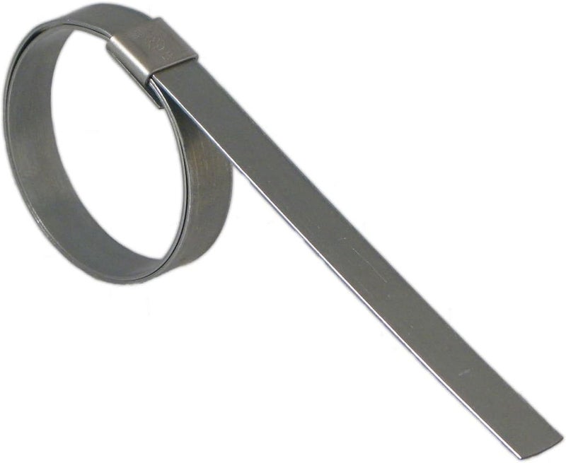 CP3299 5/8" Wide x 0.025" Thick 8" Diameter, Galvanized Carbon Steel Center Punch Clamp (25 Per Box)