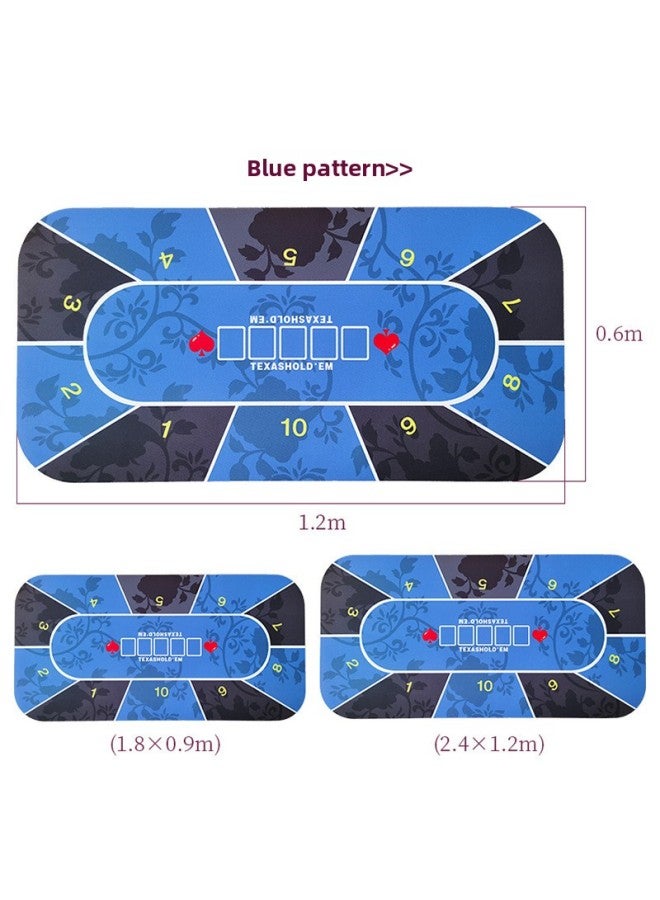 Texas Hold'em Table Mat Tabletop Mat Chip Playing Card Rubber Sole Non-slip Round Square Tablecloth Special Mat 