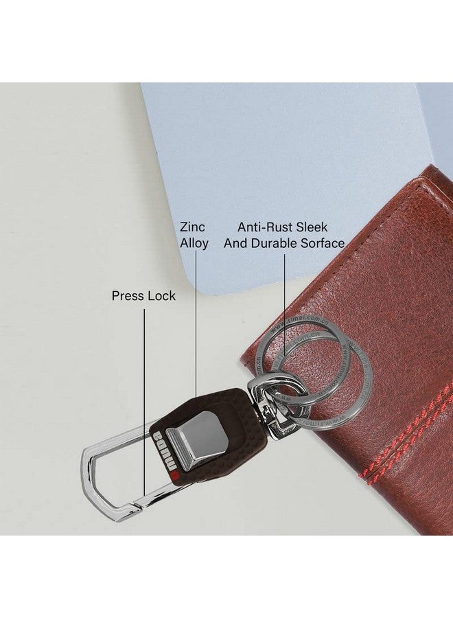 Omuda Premium and Stylish Hook Locking Metal Key Chain for Men & Women & for Gift (M-3717) - Image 2