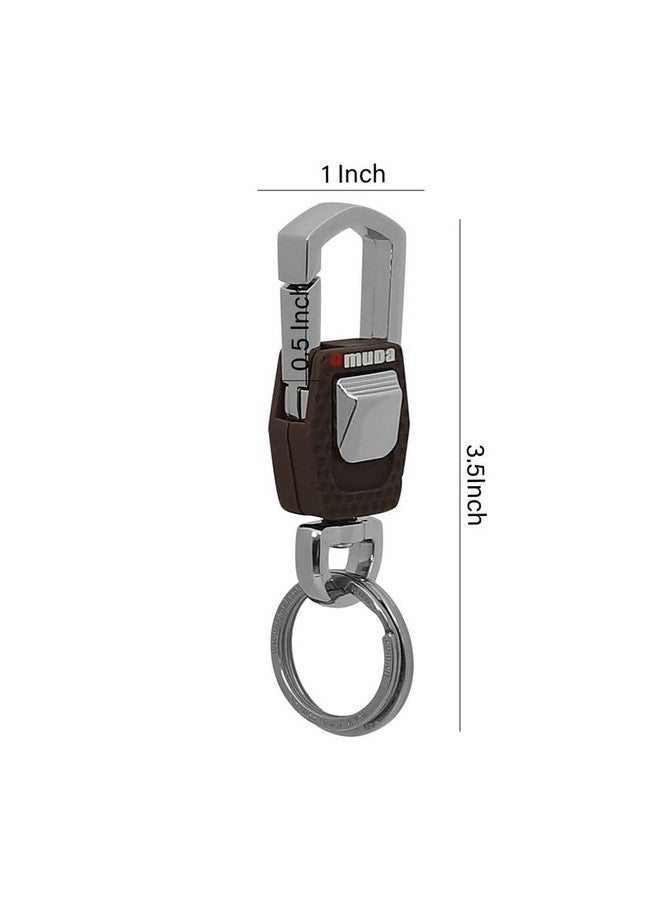 Omuda Premium and Stylish Hook Locking Metal Key Chain for Men & Women & for Gift (M-3717) - Image 3