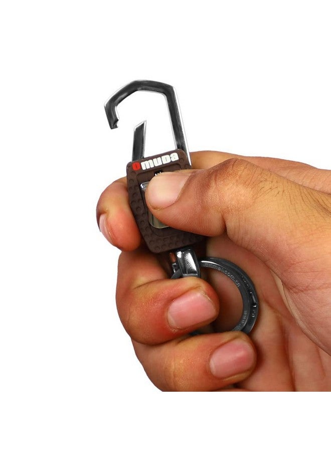 Omuda Premium and Stylish Hook Locking Metal Key Chain for Men & Women & for Gift (M-3717) - Image 5