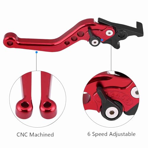 Estink رافعة فرامل مزدوجة من استينك للدراجات النارية، زوج واحد من سبائك الألمنيوم CNC لتعديل دراجات السكوتر، بديل لرافعات الفرامل المزدوجة لمعظم الدراجات النارية ذات السعة - Image 4