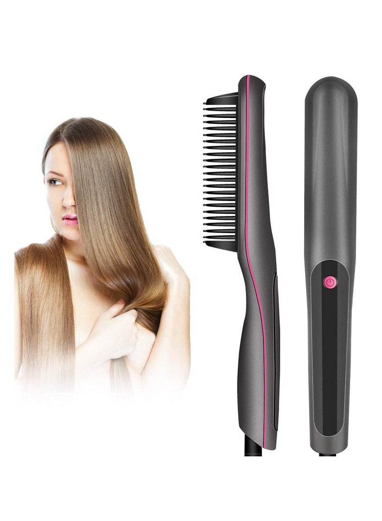general Beard Comb for Women with Adjustable Temperature Foreign Trade Men's Straight Beard Comb Short Hair Styling Comb British Standard - Image 1