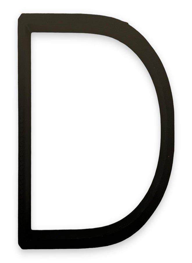 Bundle of Fun D Capital Block Letter Cookie Cutter with Easy to Push Design (4 inch) - Image 1