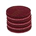 Utoolmart Utoolmart 5 Inch Scrubber Scouring Pads Scuffing Disc Hoop and Loop Surface Conditioning Disc Red 8Pcs - Image 2