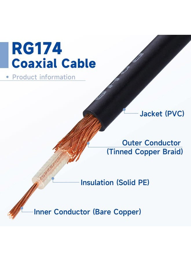 BINGFU Fakra Z Male to SMA Male Vehicle Antenna Adapter Cable 30cm 12 inch for Car Stereo Android Head Unit GPS Navigation FM AM Radio Sirius XM Satellite Radio 4G LTE TEL Telematics Bluetooth Module - Image 2