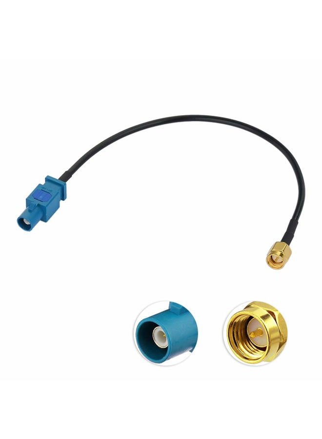 BINGFU Fakra Z Male to SMA Male Vehicle Antenna Adapter Cable 30cm 12 inch for Car Stereo Android Head Unit GPS Navigation FM AM Radio Sirius XM Satellite Radio 4G LTE TEL Telematics Bluetooth Module - Image 1