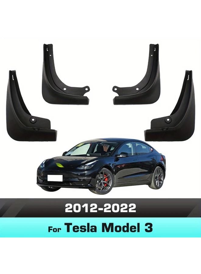 4Pcs Waterproof Front Wing Cover For Tesla Model 3 2012 2022 Automotive Accessories - Image 2
