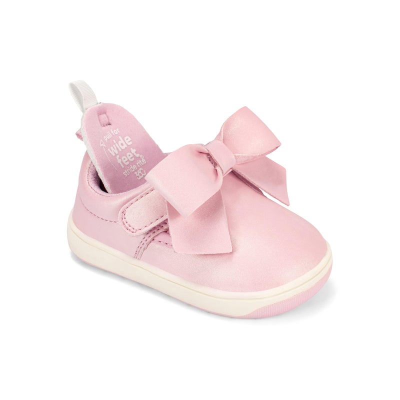 Stride Rite 360 Stride Rite Kids Kamila (Infant/Toddler) First Walker Shoe, Pink Shimmer, 4 US Unisex - Image 3