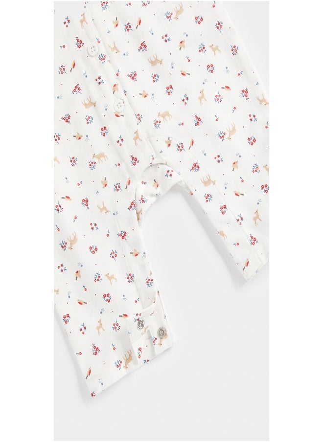 mothercare - Festive Woven Baby Pyjamas - Image 1
