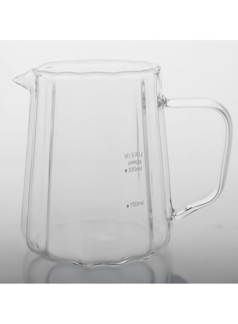 MIBRU 550ml Coffee Glass Server Durable Clear Glass Carafe for Home Use Everyday Coffee Brewing and Serving - Image 3