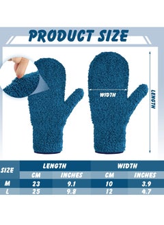 SYOSI 3 Pairs Microfiber Dust Mitts with Thumb, Reusable No-Scratch Cleaning Gloves for Kitchen, House, Car, Household Dusting Tools  - Image 3