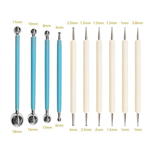 HSYMQ 10Pcs Dotting Tools, Ball End Dot Art Tools for Rock Painting, Pottery Clay Modeling Embossing Art Mandala - Image 5