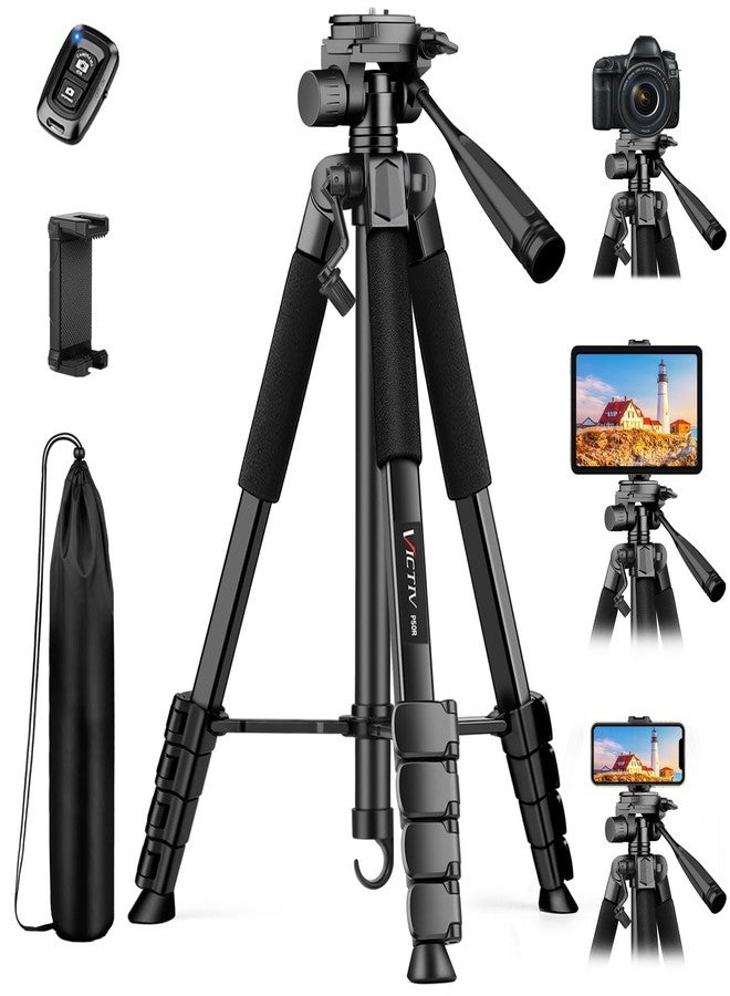 Victiv 68" Phone Tripod, Tablet Tripod for ipad iPhone with Remote - Image 1