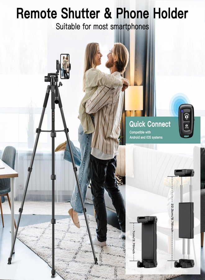 Victiv 68" Phone Tripod, Tablet Tripod for ipad iPhone with Remote - Image 4