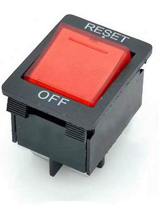 Red Illuminated Boat Type Switch 10A 250V Overload Overheat Protection 2pc - Image 3