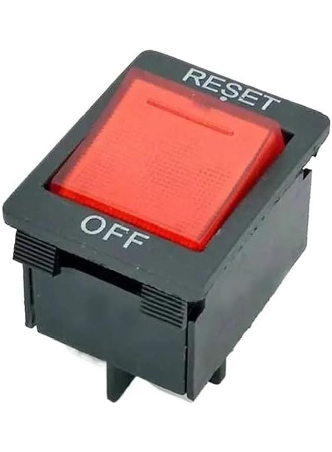 Red Illuminated Boat Type Switch 10A 250V Overload Overheat Protection 2pc - Image 1