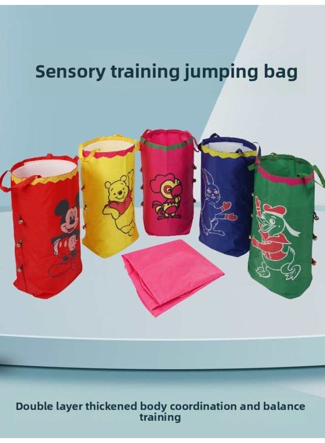Kindergarten Children's Kangaroo Jumping Bags Physical Fitness Training Equipment Toys Jumping Bags Early Education Body Intelligence Equipment-Color:Red Hello Kitty Without Bells - Image 4