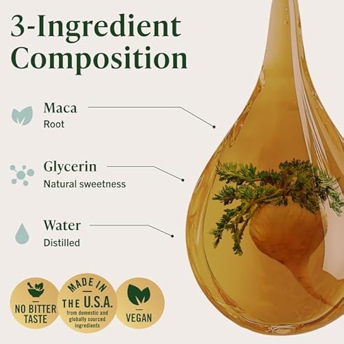 HERBAMAMA Maca Root Liquid Drops - Vegan Maca Root Extract for Women & Men Support - Non-GMO, Alcohol & Sugar-Free Liquid Supplement Tincture, 28-Day Supply - Image 4