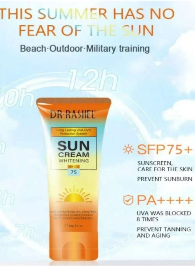 RASHELL whitening and moisturizing sun cream SPF75 60g  - Image 3