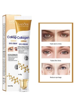 SADOER COLLAGEN ANTI-AGING EYE CREAM MOISTURIZING BRIGHTENING HYDRATING EYE CARE CREAM 20G  - Image 1