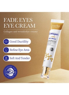 SADOER COLLAGEN ANTI-AGING EYE CREAM MOISTURIZING BRIGHTENING HYDRATING EYE CARE CREAM 20G  - Image 5
