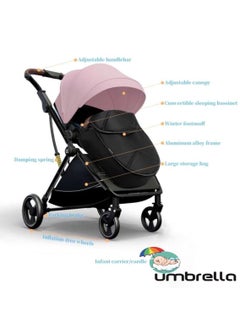 umbrella Stroller baby  Umbrella X9 luxury in two directions -black  - Image 3