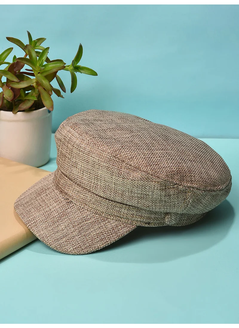 صوص هاوت Beige Solid Visor Cap