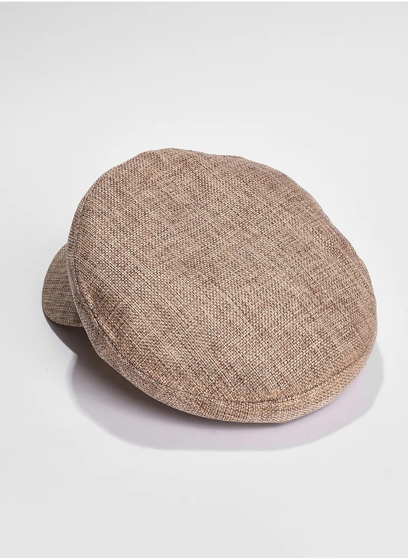 صوص هاوت Beige Solid Visor Cap