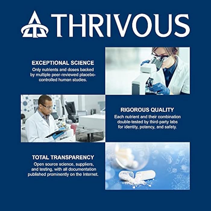 Thrivous Alpha Neuroprotector – Brain Support & Nootropic Supplement with Acetyl L-Carnitine, Alpha GPC, R-Alpha Lipoic Acid, Ginkgo Biloba – 120 Vegan Capsules - Image 2