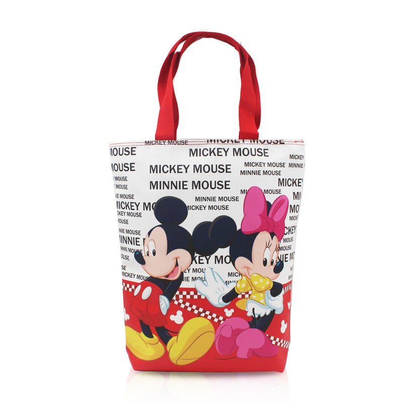 Finex Mickey Minnie Reusable Multipurpose Grocery Tote bag large hand carry bag with zipper for women 