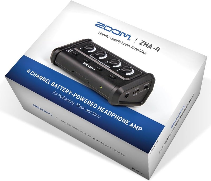 ZOOM مضخم الصوت لسماعات الرأس Zoom ZHA-4 رباعي القنوات - Image 2