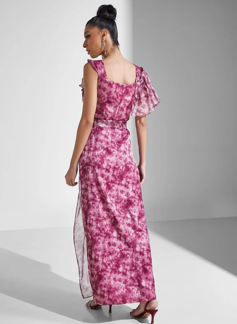 Amri Watercolor Maxi Dress