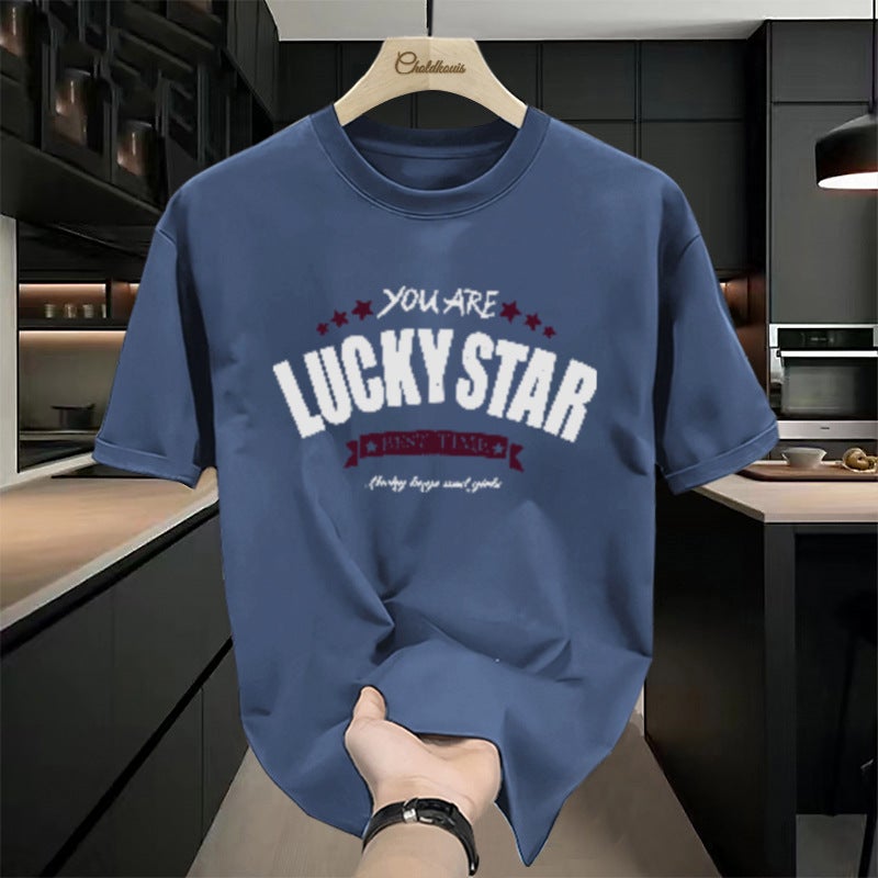 Japanese-Style Printed Short-Sleeve T-Shirt for Men, Trendy Brand Ins Top, 2025 Summer Fashion Loose Half-Sleeve Versatile Tee - Image 3
