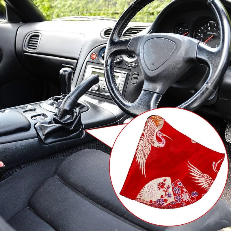 cheekyglo Car Shift Kno Dust Cover, Universal Chinese Style Ger Shifter Kno Dust Cover Mnul/utomtic Shift oot Cover uto Interior ccessories,Red#- - Image 3
