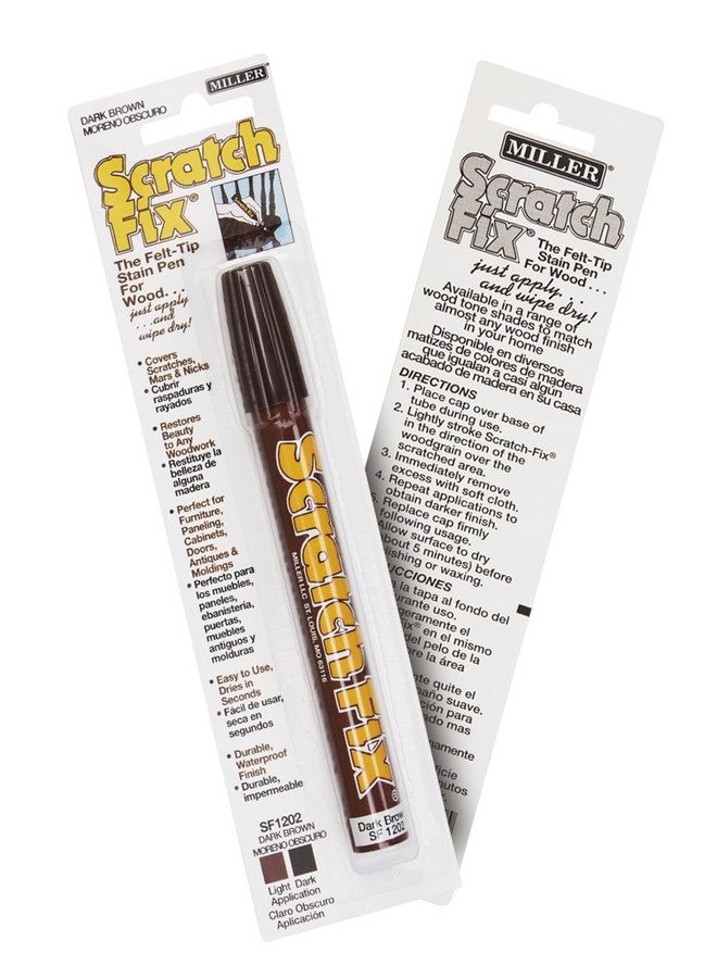 Miller SF1202 Wood Stain Scratch Fix Pen / Wood Repair Marker - Dark Brown Wood - Image 2