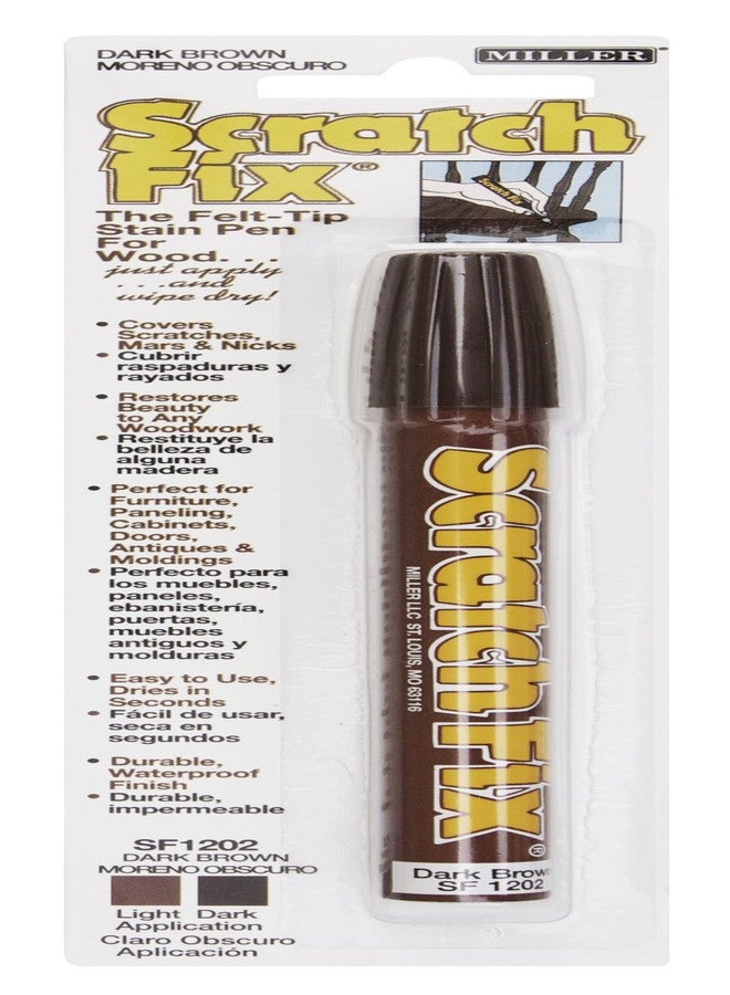 Miller SF1202 Wood Stain Scratch Fix Pen / Wood Repair Marker - Dark Brown Wood - Image 1