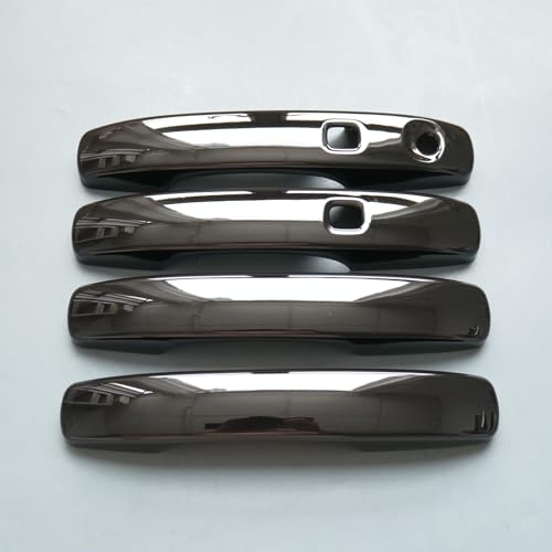 ZiWen Door Handle Cover Trim for Ford Ranger Everest 2024 2025 (Gloss Black with Keyless Holes) - Image 1