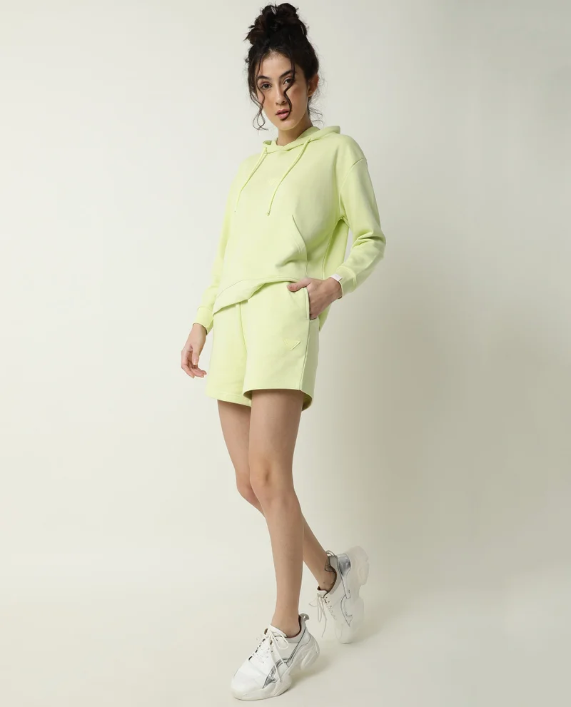Rareism Women's Mid Rise Terry Lounge Shorts