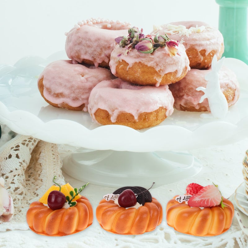 1 Set Simulation Cake Model Fake Cake Prop Realistic Cake Decoration Photo Prop - Image 5